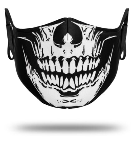 masque tete de mort fluo