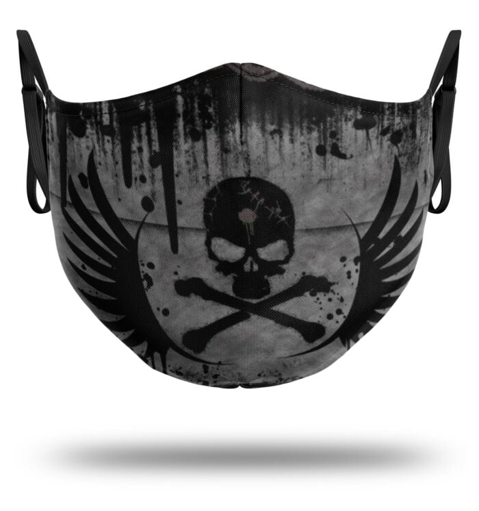 masque tete de mort pirate aile