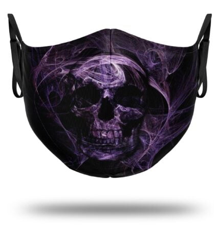 masque tete de mort violet 1